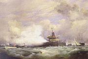 Mis Majesty's Turret ship Devastation at Spithead
